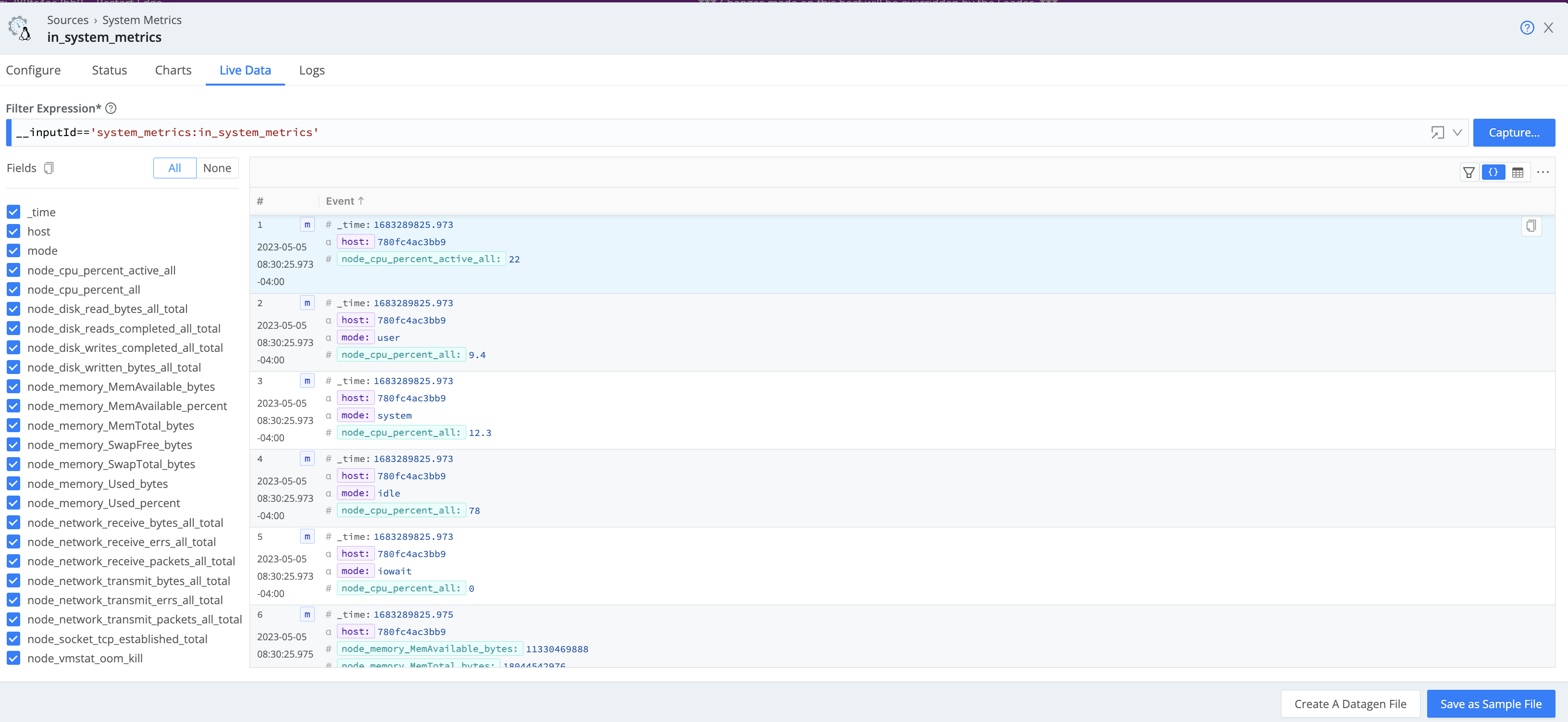 Basis System Metrics