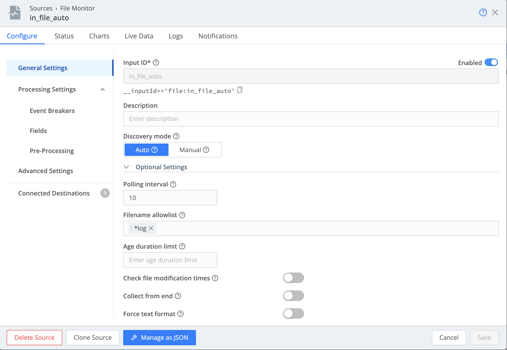 File Monitor in Auto mode