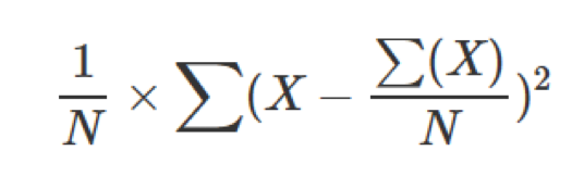 variancep formula